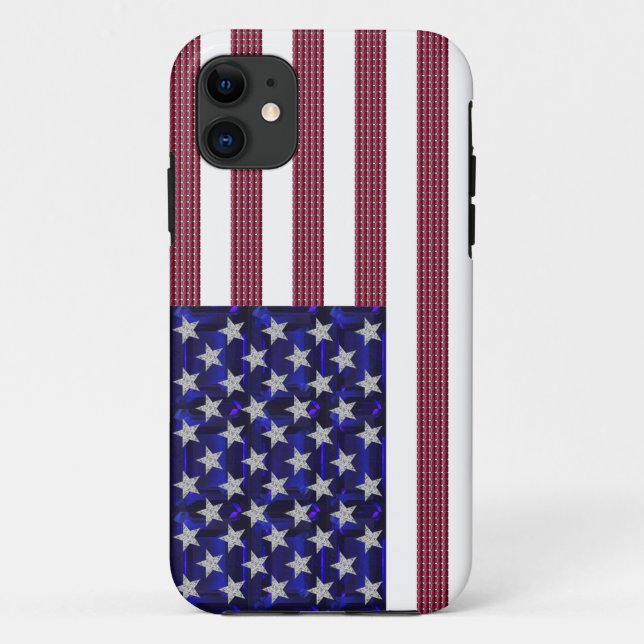 Funda De Case-Mate Para iPhone Bandera Americana (Reverso)