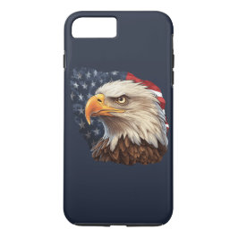 Funda Para iPhone 8 Plus/7 Plus Bandera americana águila calva