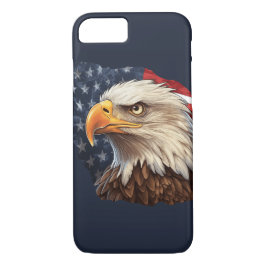 Funda Para iPhone 8/7 Bandera americana águila calva
