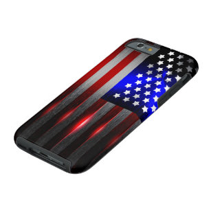 Funda Resistente Para iPhone 6 Bandera americana cortada laser 1 del filo