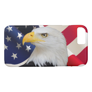 Funda Para iPhone 8/7 Bandera americana Eagle calvo patriótico