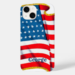 Funda Para iPhone 14 De Case-Mate Bandera Americana Patriótica Vintage, Cuatro de Ju