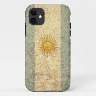 Funda Para iPhone 11 Bandera Argentina - Grunge