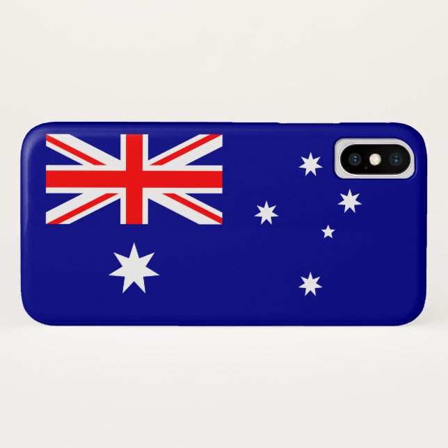 Funda De Case-Mate Para iPhone Bandera australiana patriótica (Reverso (horizontal))