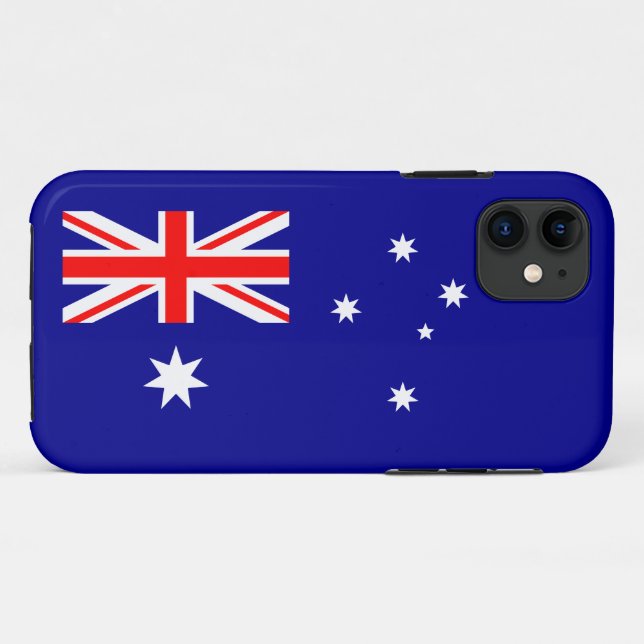 Funda De Case-Mate Para iPhone Bandera australiana patriótica (Reverso (horizontal))