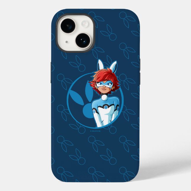 Funda De Case-Mate Para iPhone Bandera azul Bunnyx (Reverso )