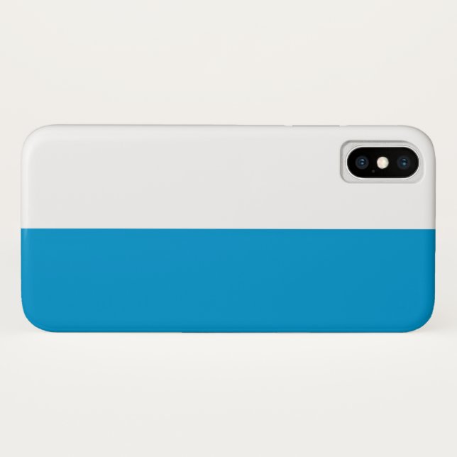 Funda De Case-Mate Para iPhone Bandera bávara (Reverso (horizontal))