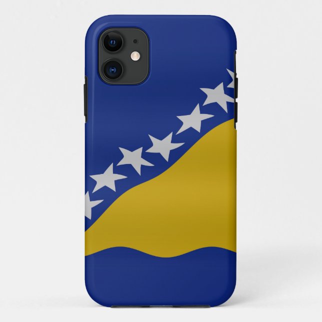 Funda De Case-Mate Para iPhone Bandera bosnia (Reverso)