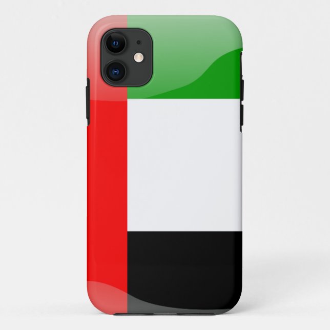Funda De Case-Mate Para iPhone Bandera brillante de los Emiratos Árabes Unidos (Reverso)