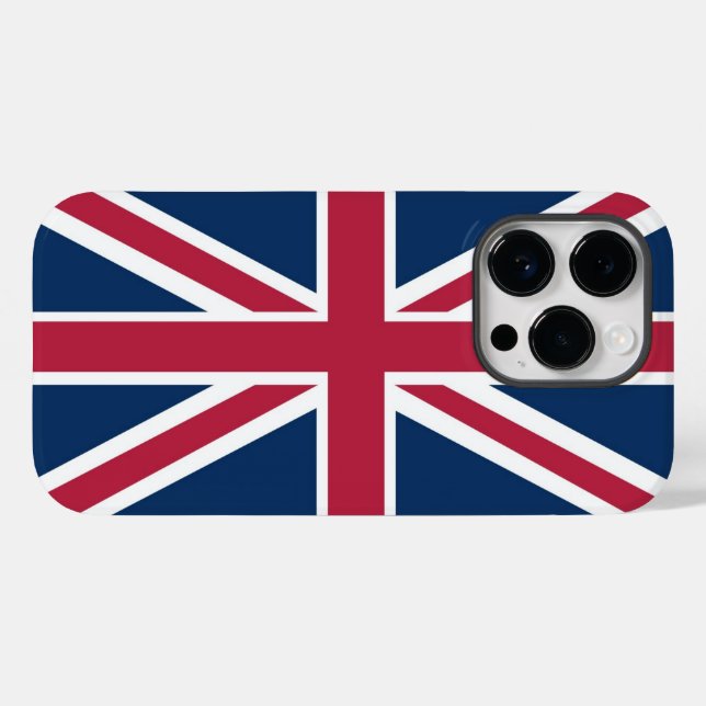 Funda De Case-Mate Para iPhone Bandera británica (Reverso (Horizontal))