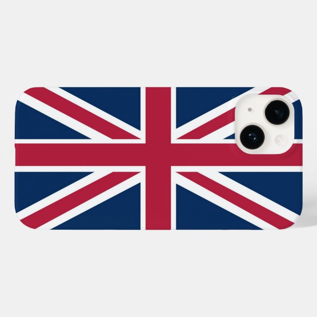 Funda De Case-Mate Para iPhone Bandera británica (Reverso  (Horizontal))