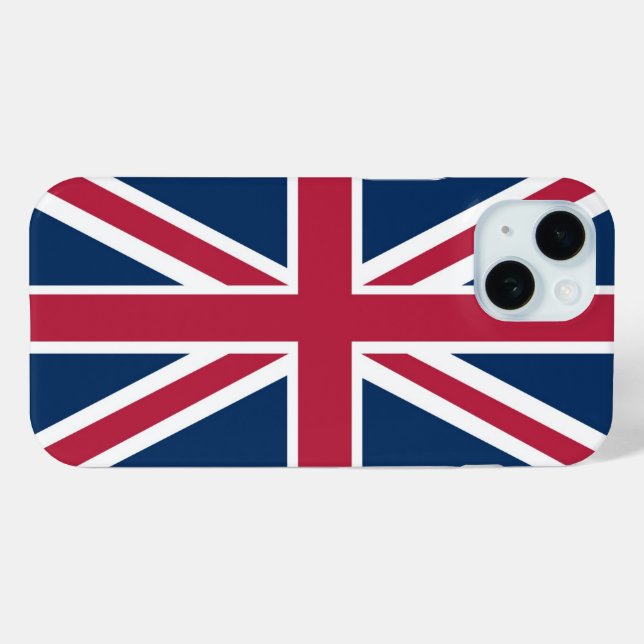 Funda De Case-Mate Para iPhone Bandera británica (Reverso (Horizontal) )