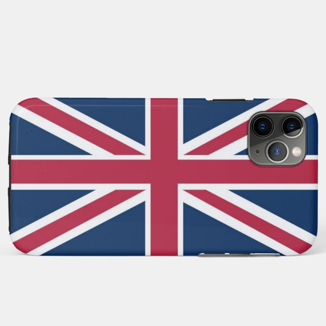 Funda De Case-Mate Para iPhone Bandera británica (Reverso (horizontal))