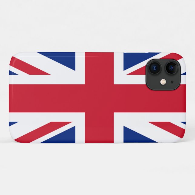 Funda De Case-Mate Para iPhone Bandera británica (Reverso (horizontal))