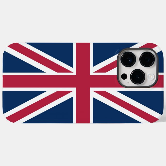 Funda De Case-Mate Para iPhone Bandera británica (Reverso  (Horizontal))