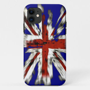 Funda Para iPhone 11 Bandera británica Union Jack angustiada