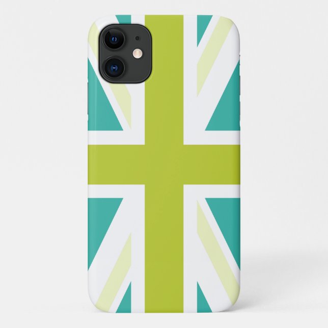 Funda De Case-Mate Para iPhone Bandera Británica Verde (Reverso)