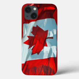 Funda Para iPhone 13 Bandera canadiense de la imagen patriótica de la h