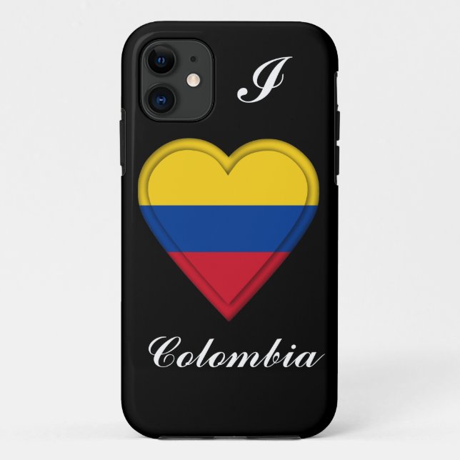 Funda De Case-Mate Para iPhone Bandera colombiana de Colombia (Reverso)
