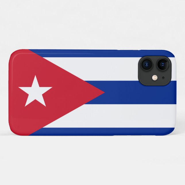 Funda De Case-Mate Para iPhone Bandera cubana (Reverso (horizontal))