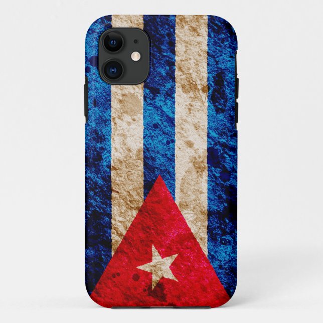 Funda De Case-Mate Para iPhone Bandera cubana irregular (Reverso)