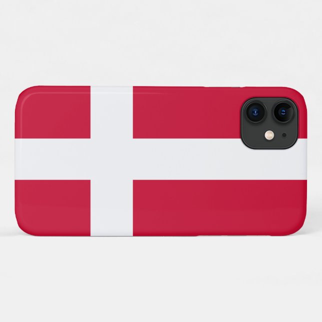 Funda De Case-Mate Para iPhone Bandera danesa (Reverso (horizontal))
