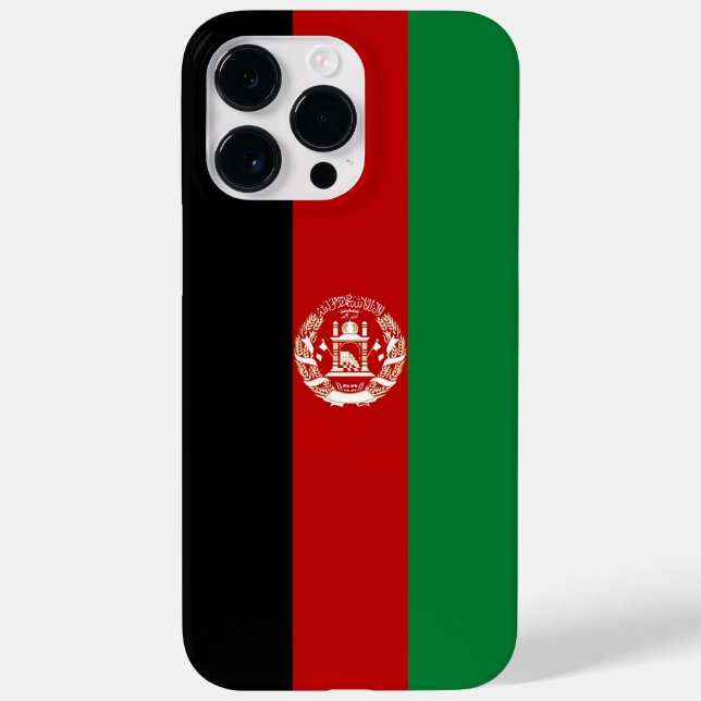 Funda De Case-Mate Para iPhone Bandera de Afganistán (Reverso)