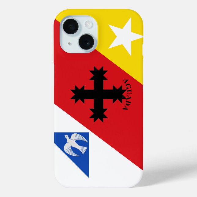 Funda De Case-Mate Para iPhone Bandera de Aguada, Puerto Rico (Reverso )