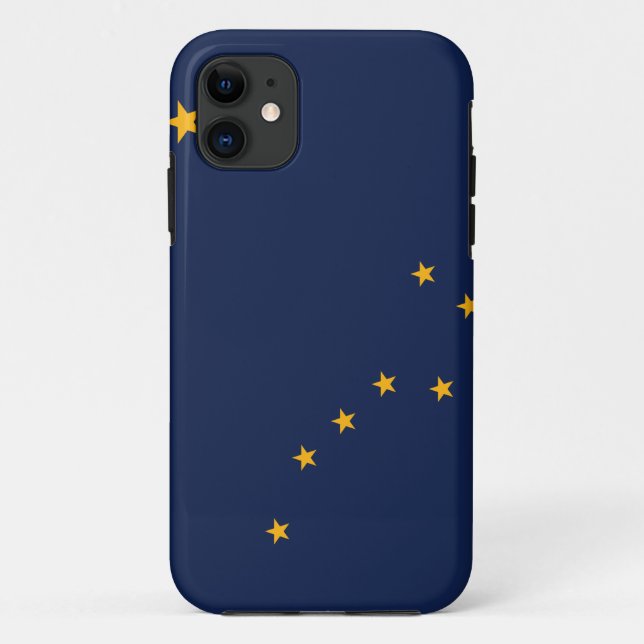 Funda De Case-Mate Para iPhone Bandera de Alaska (Reverso)