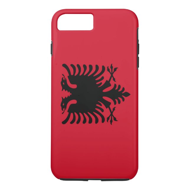 Funda De Case-Mate Para iPhone Bandera de Albania (Reverso)