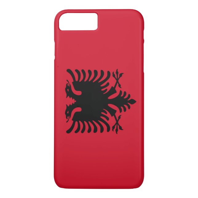 Funda De Case-Mate Para iPhone Bandera de Albania (Reverso)