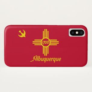 Funda Para iPhone X Bandera de Albuquerque (Nuevo México)