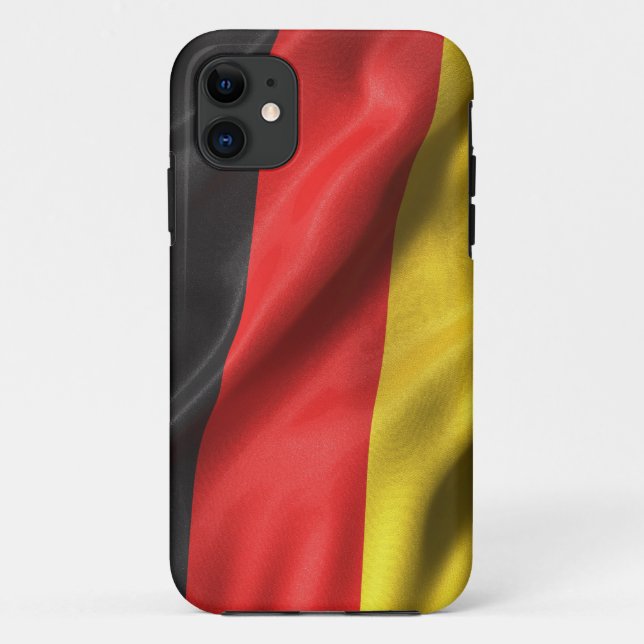 Funda De Case-Mate Para iPhone Bandera de Alemania (Reverso)