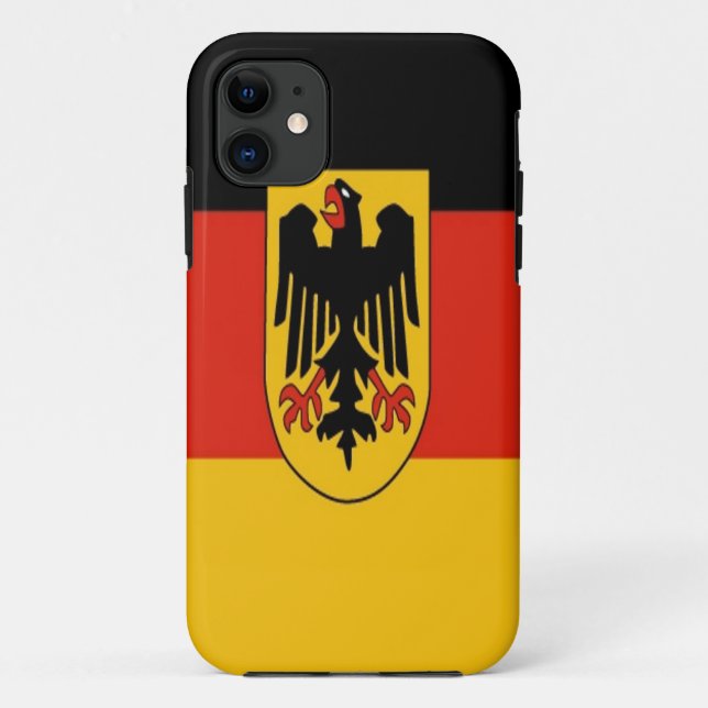 Funda De Case-Mate Para iPhone Bandera de Alemania (Reverso)