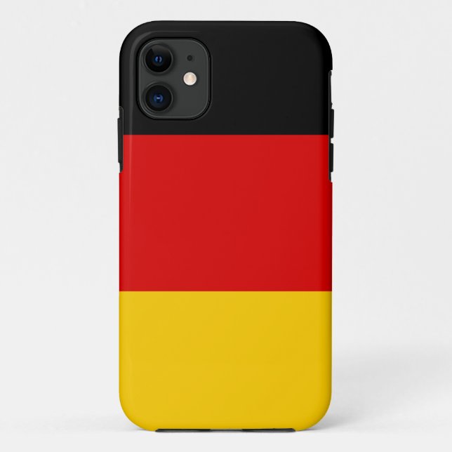 Funda De Case-Mate Para iPhone Bandera de Alemania (Reverso)