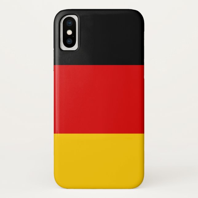 Funda De Case-Mate Para iPhone Bandera de Alemania (Reverso)