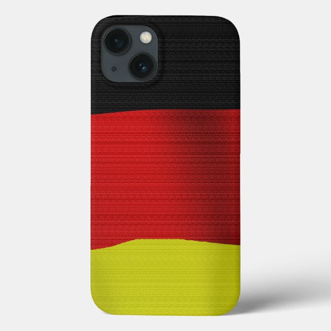 Funda De Case-Mate Para iPhone Bandera de Alemania Patriota de la República Democ (Reverso)