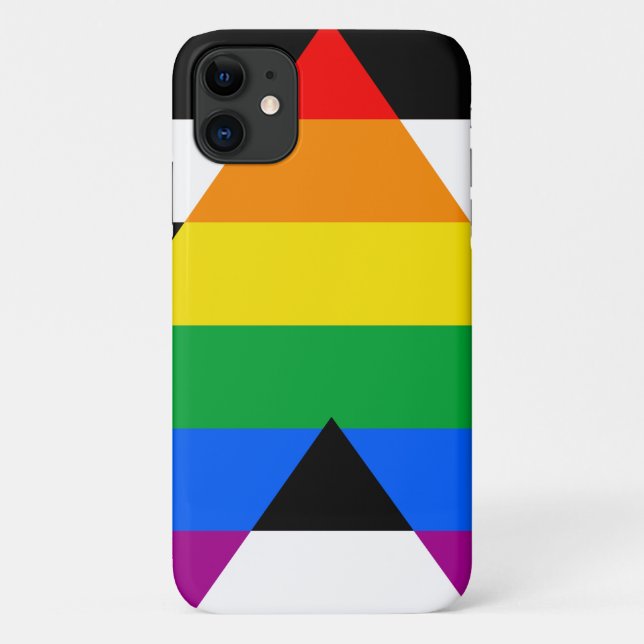 Funda De Case-Mate Para iPhone Bandera de aliado LGBTQ+ (Reverso)