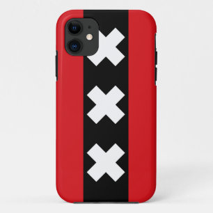Funda Para iPhone 11 Bandera de Amsterdam