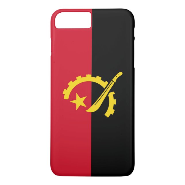 Funda De Case-Mate Para iPhone Bandera de Angola (Reverso)