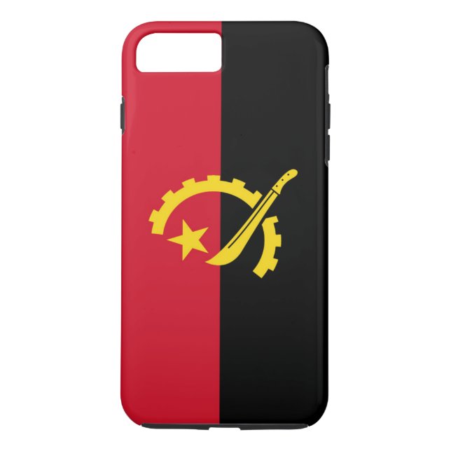 Funda De Case-Mate Para iPhone Bandera de Angola (Reverso)