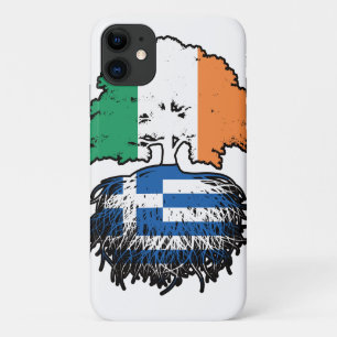 Funda Para iPhone 11 Bandera de árboles griegos irlandeses