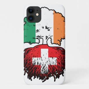 Funda Para iPhone 11 Bandera de árboles suiza irlandesa irlandesa