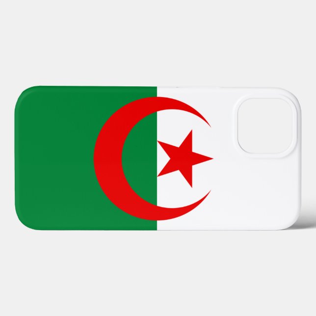 Funda De Case-Mate Para iPhone Bandera de Argelia (Reverso (Horizontal))