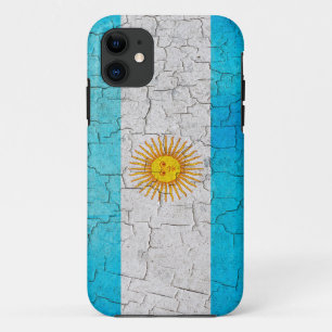 Funda Para iPhone 11 Bandera de Argentina grunge