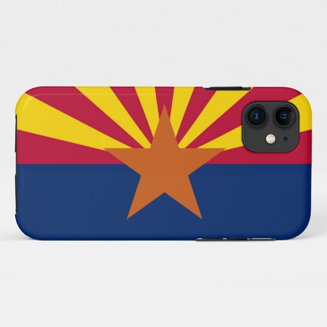 Funda De Case-Mate Para iPhone Bandera de Arizona (Reverso (horizontal))