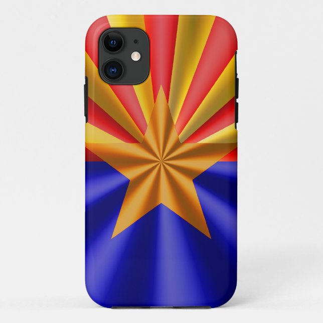 Funda De Case-Mate Para iPhone Bandera de Arizona (Reverso)