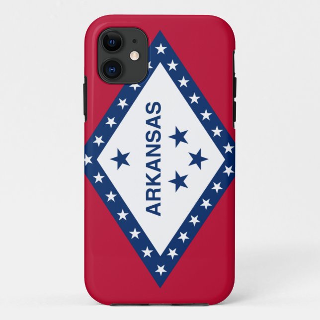 Funda De Case-Mate Para iPhone Bandera de Arkansas (Reverso)