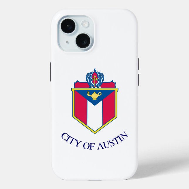 Funda De Case-Mate Para iPhone Bandera de Austin, Texas (Reverso )