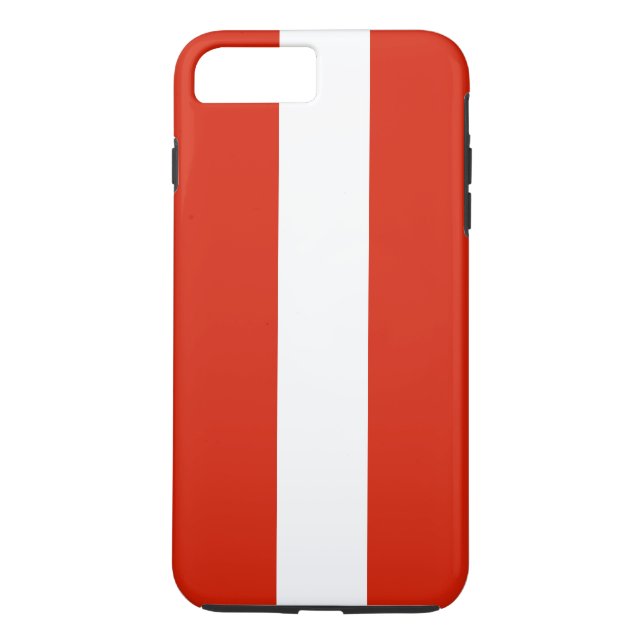 Funda De Case-Mate Para iPhone Bandera de Austria (Reverso)